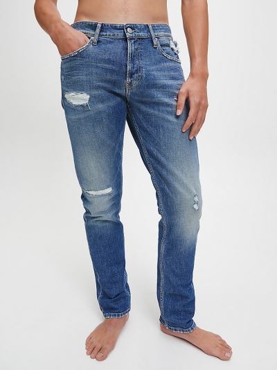 Calvin Klein Ruhák HU368676 | Calvin Klein Slim Férfi Farmernadrág Világos Kék